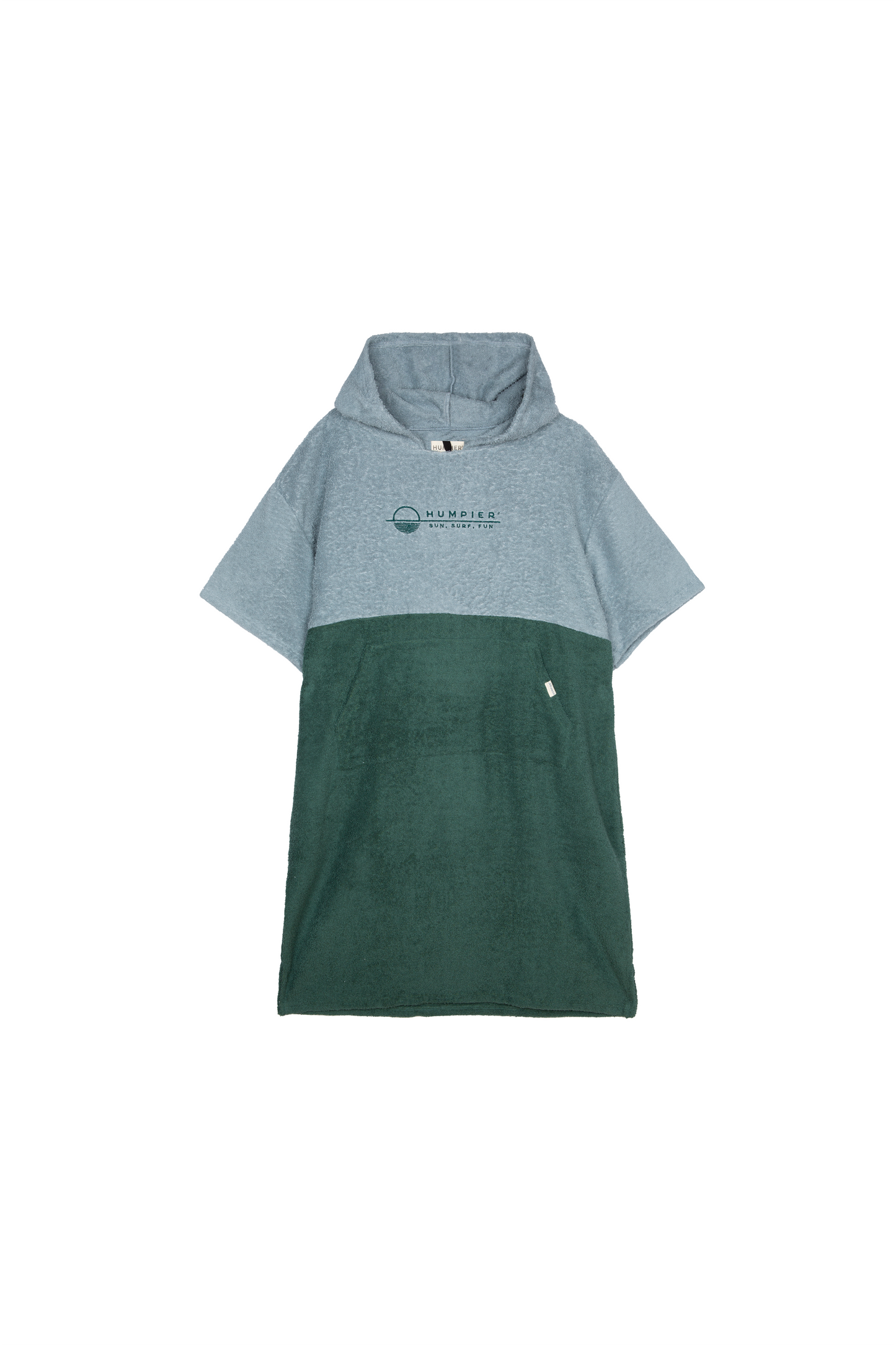 Poncho surf in cotone biologico Sunset Verde