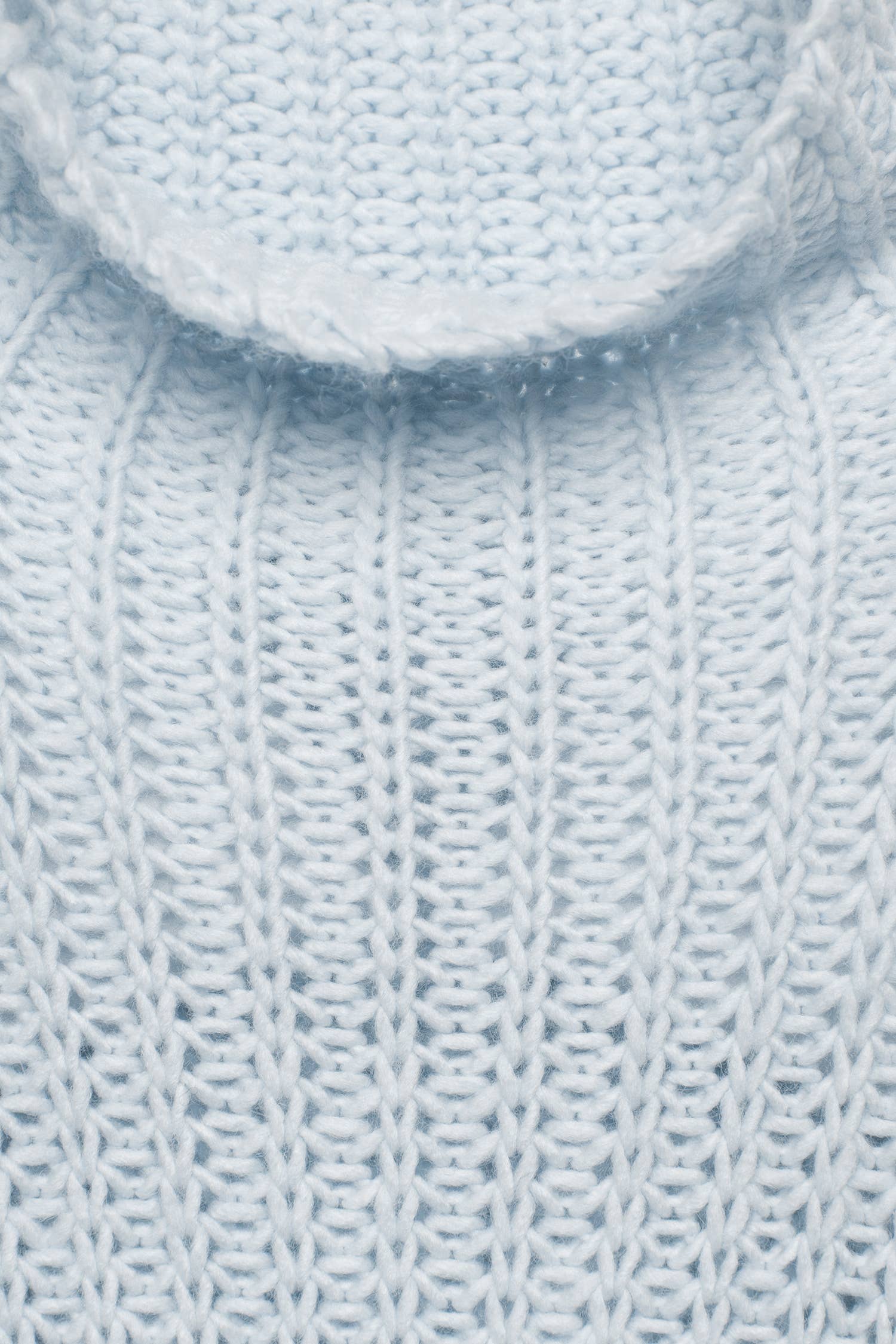 Maglione dolcevita a maglia grossa