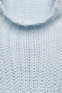 Maglione dolcevita a maglia grossa