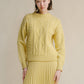 Maglione a trecce in misto cashmere