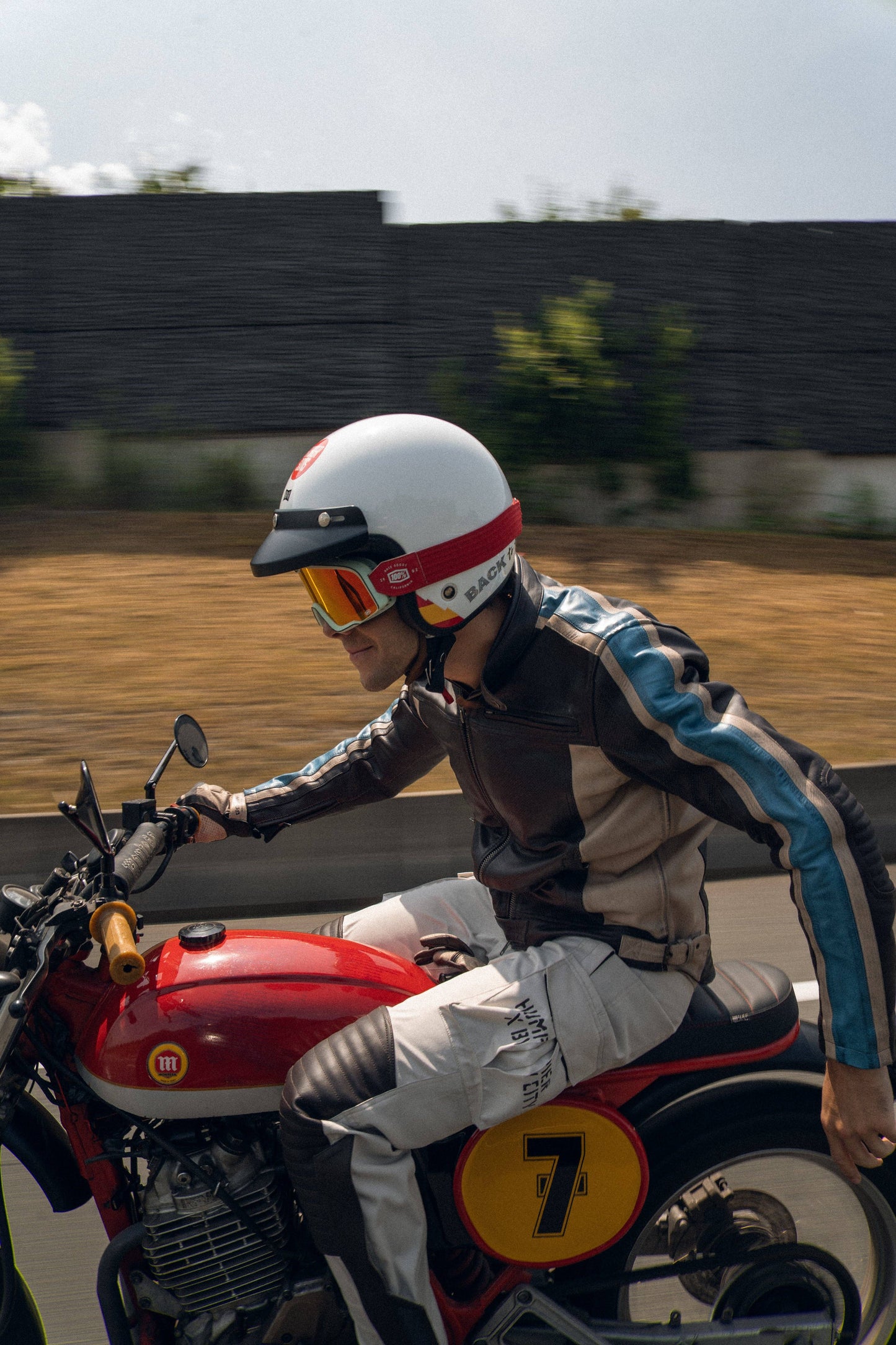 Giacca tecnica in pelle Speed Division