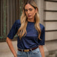 T-shirt fluida satinata