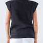 Canotta in maglia con spalle strutturate