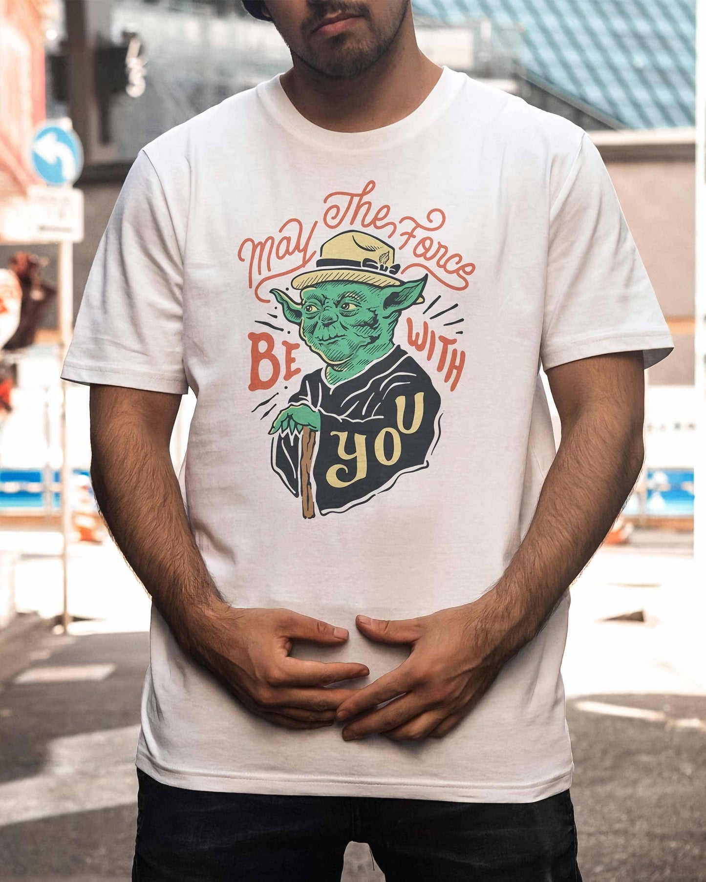 T-shirt Master Yoda con grafica Star Wars