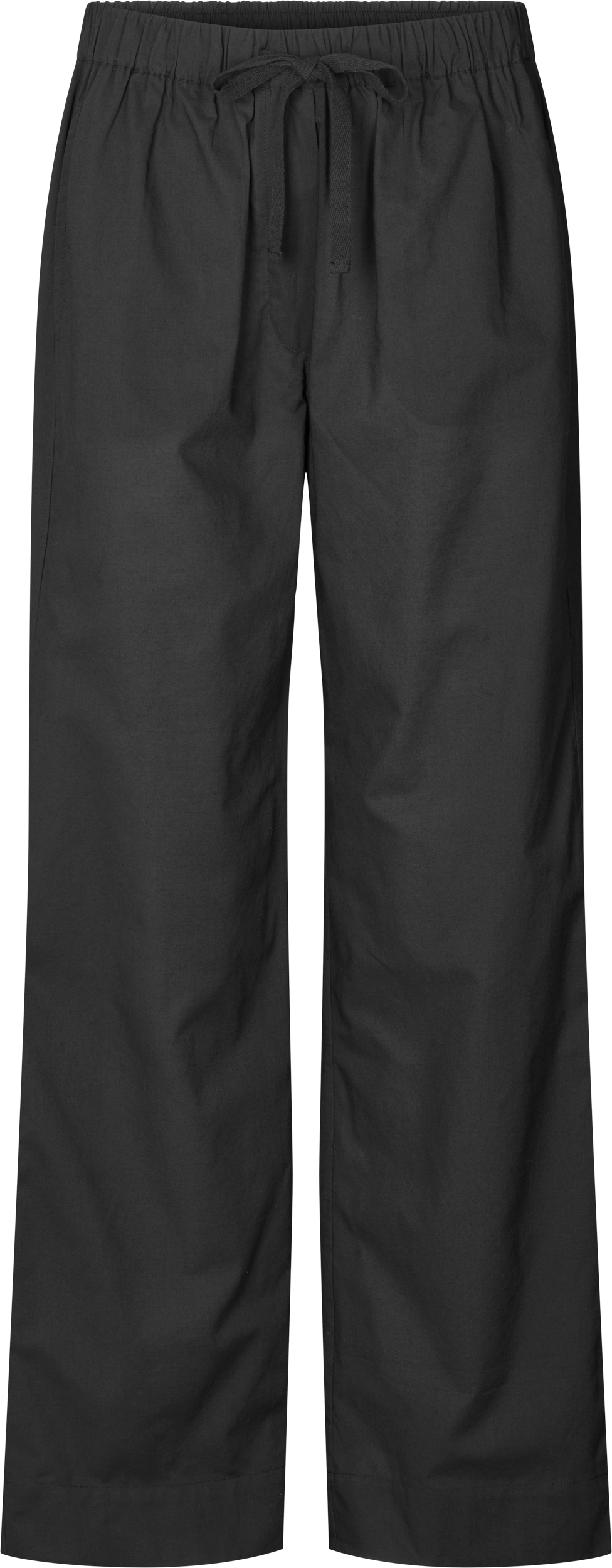 Pantaloni Astrid in popeline di cotone biologico neri