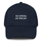 Cappellino da baseball unisex ricamato “No Crying on the Jet”