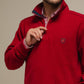 Polo uomo in felpa mezza zip