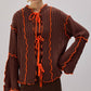Cardigan in maglia con dettagli a contrasto