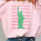 Felpa oversize grafica New York