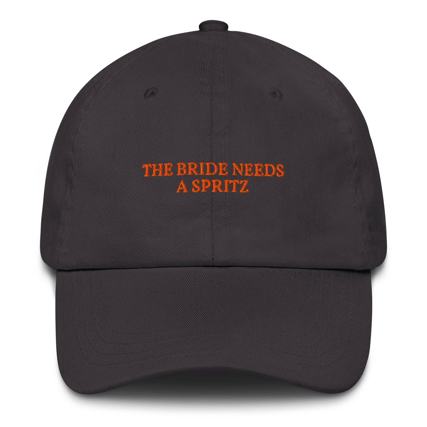 Cappellino ricamato "The Bride Needs a Spritz"