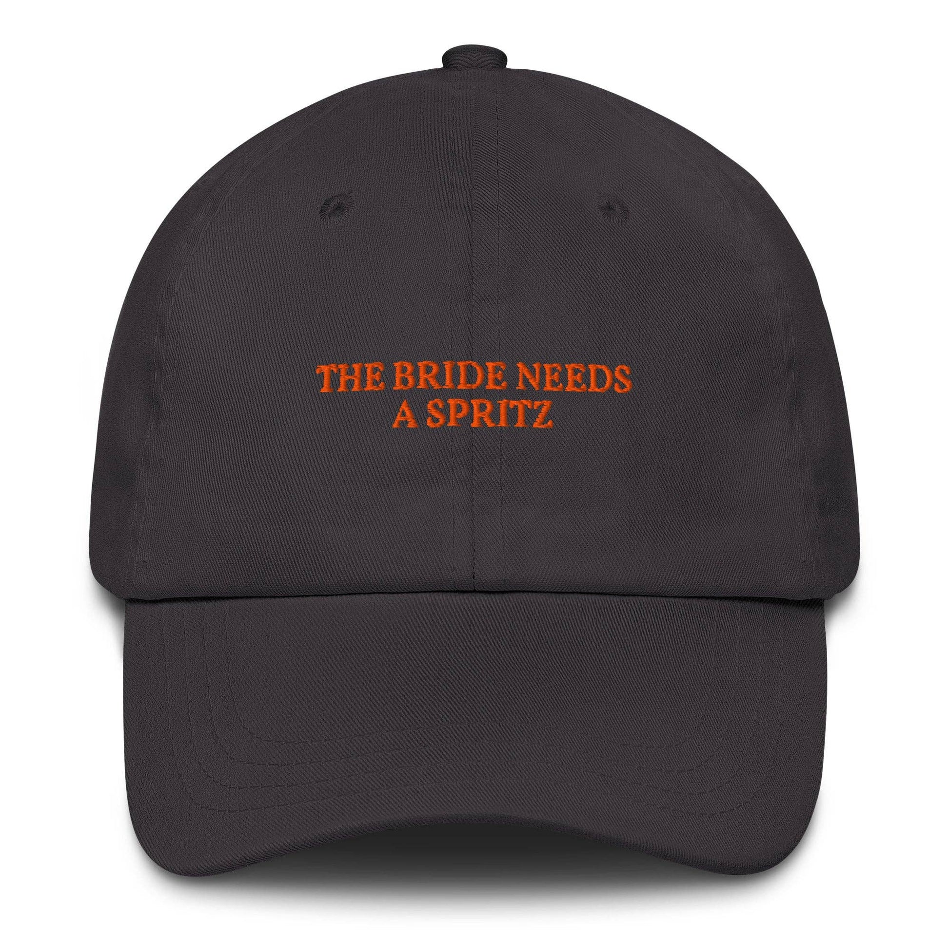 Cappellino ricamato "The Bride Needs a Spritz"