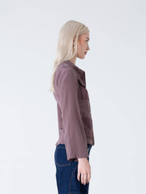 Camicia utility a maniche lunghe con bottoni
