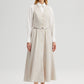 Completo con gilet e gonna maxi con bottoni