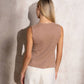Gilet in maglia con bottoni dorati
