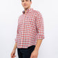 Camicia uomo a quadri multicolore in cotone mix
