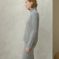 Dolcevita relaxed in lana merino extra fine in maglia 3D