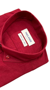 Camicia in voile di cotone rossa