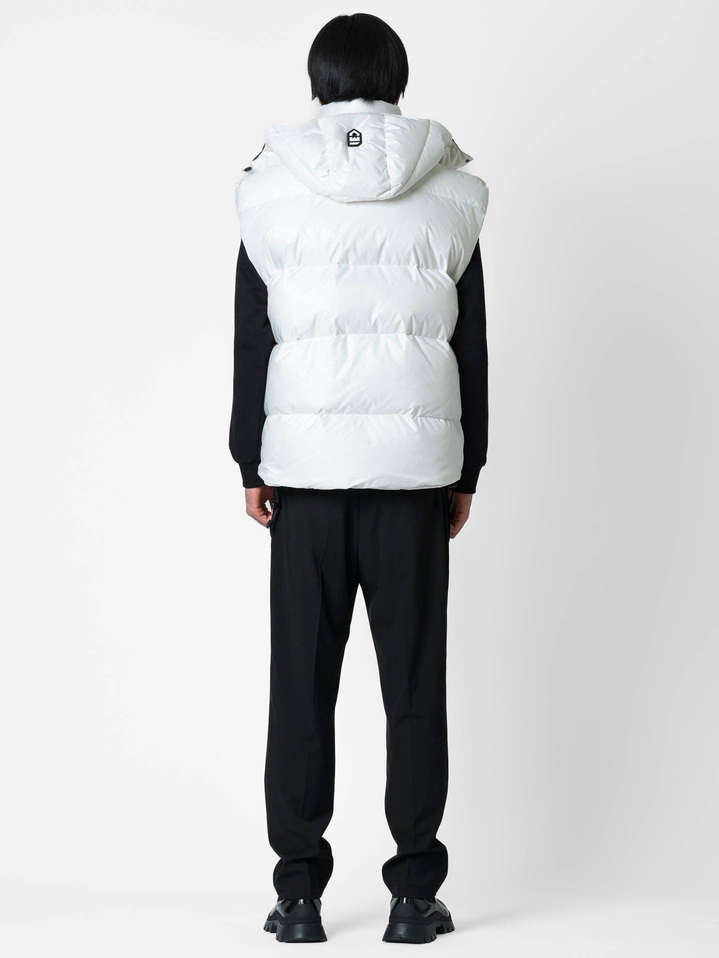 Gilet Over Imbottito con Cappuccio Staccabile