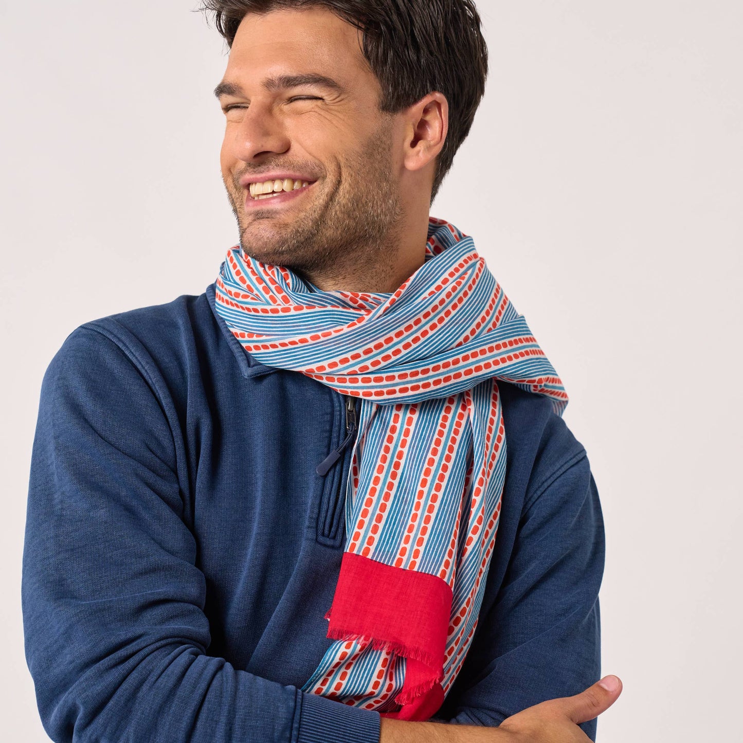 Foulard uomo in cotone biologico Porto