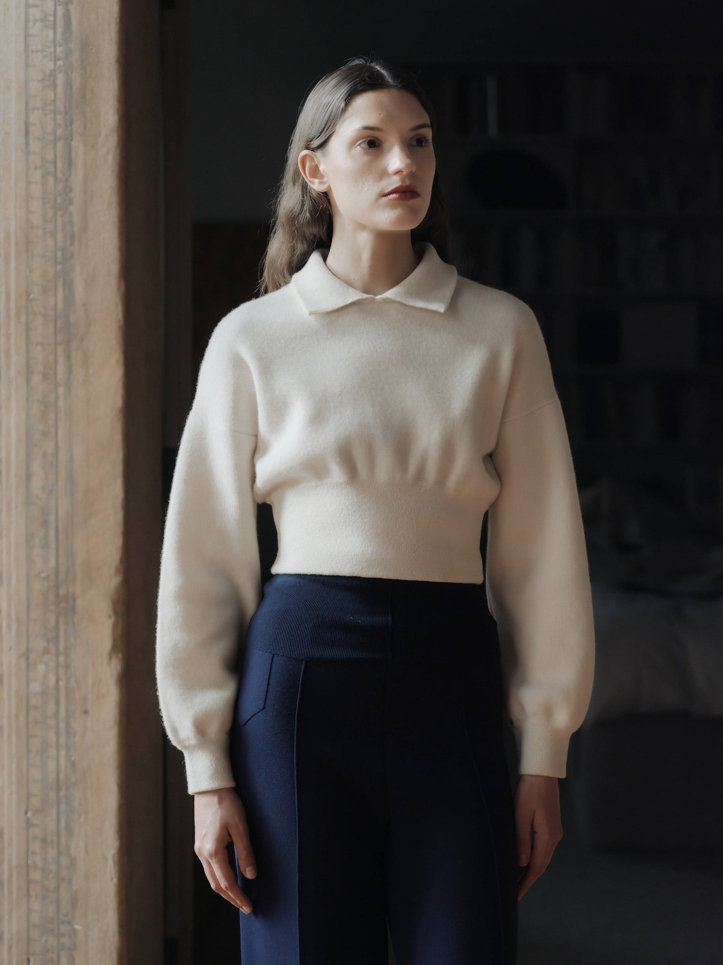 Polo corta in lana d’agnello superfine