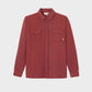 Sopracamicia in maglia antipiega bordeaux