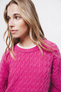 Maglione in maglia strutturata girocollo