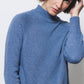 Maglione in Maglia Rasata con Collo Alto