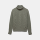 Maglione a maglia strutturata con dolcevita