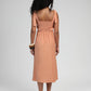 Vestito midi Manta terracotta