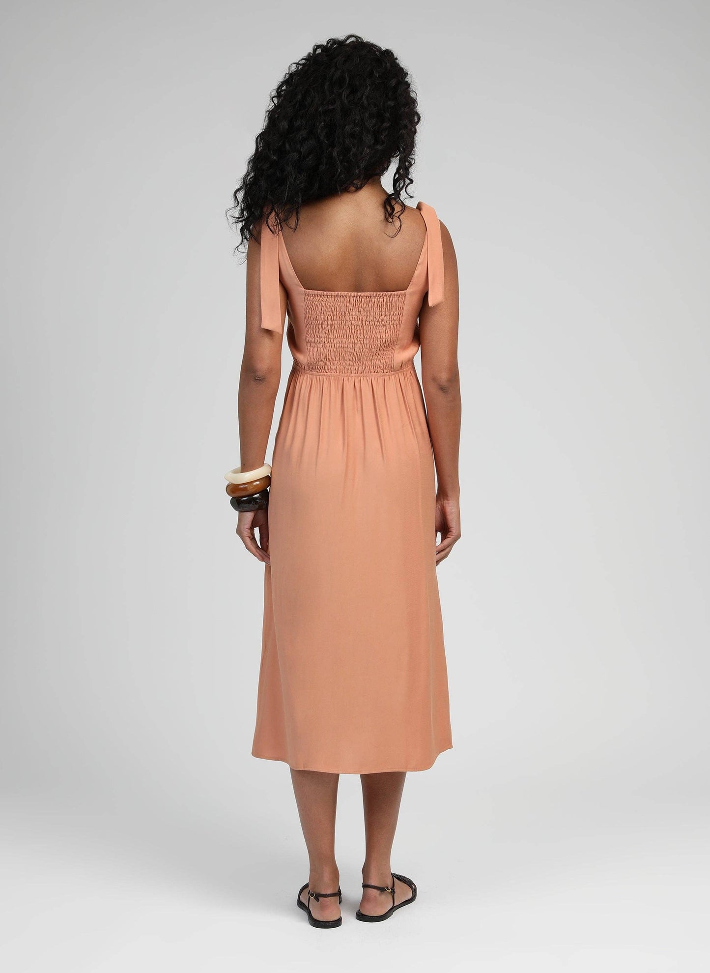 Vestito midi Manta terracotta