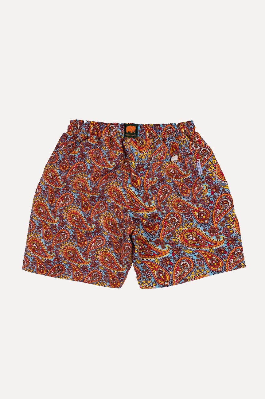 Costume da bagno uomo paisley caraibico in filato SEAQUAL®