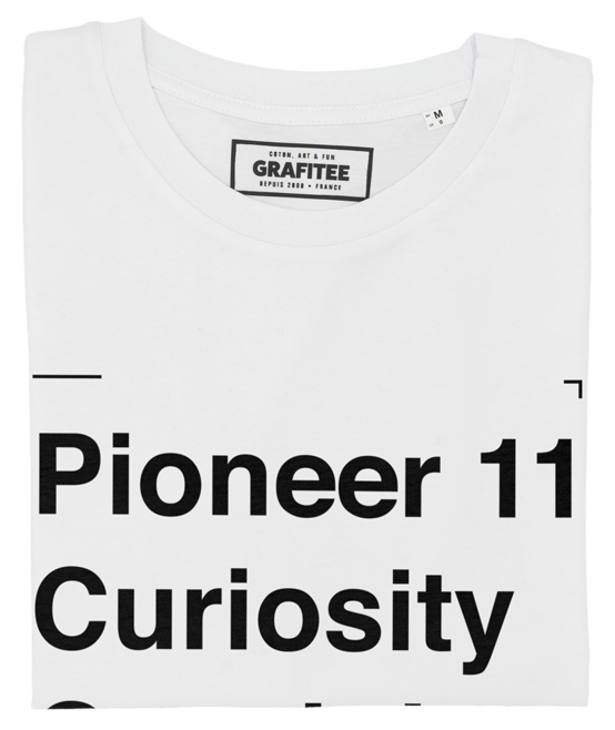 T-shirt unisex in cotone biologico con stampa esplorazione spaziale
