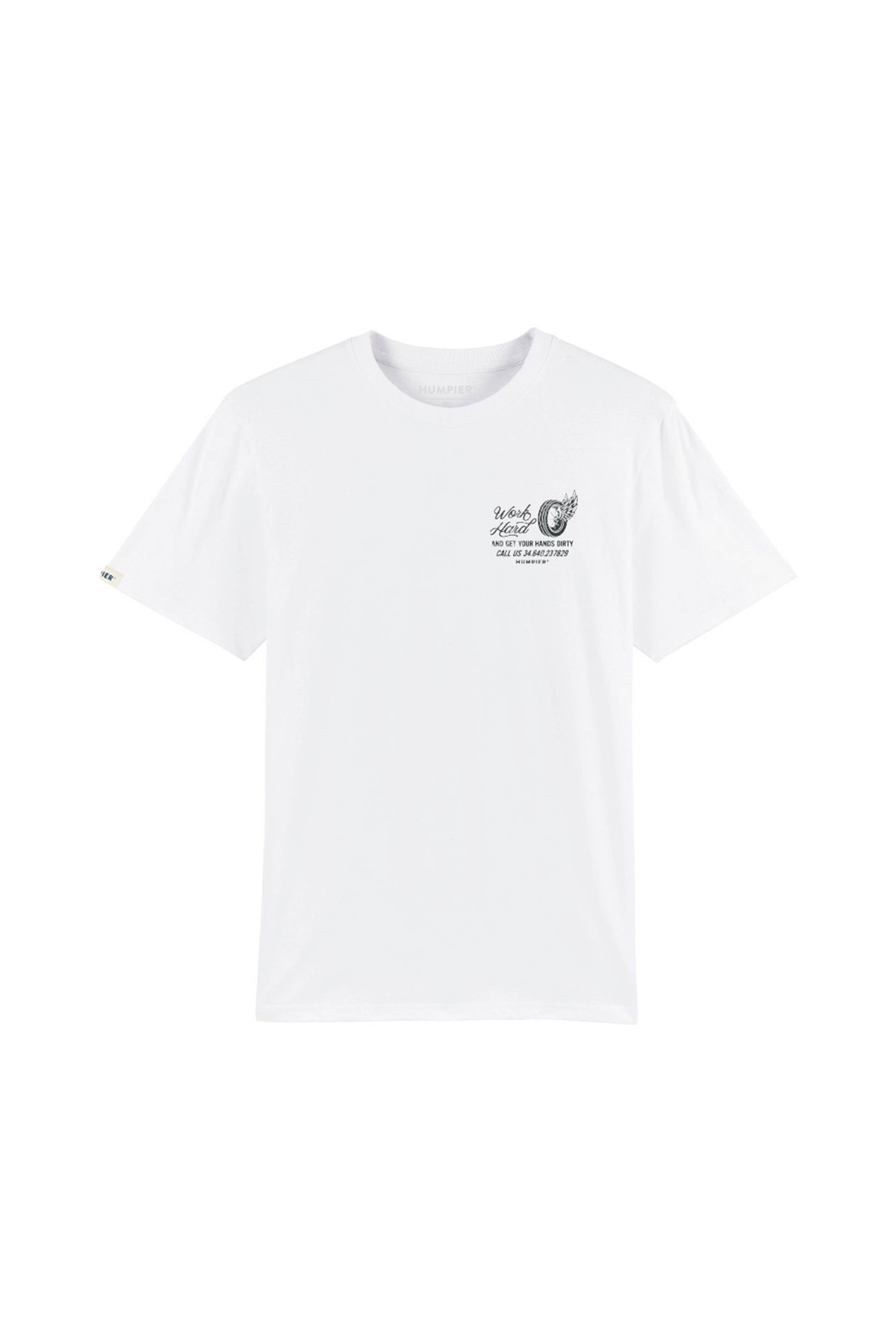 T-shirt Oldie bianca in cotone biologico