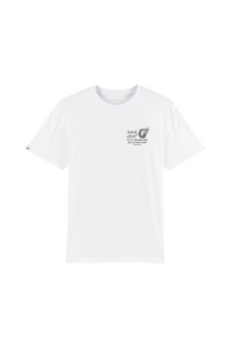 T-shirt Oldie bianca in cotone biologico