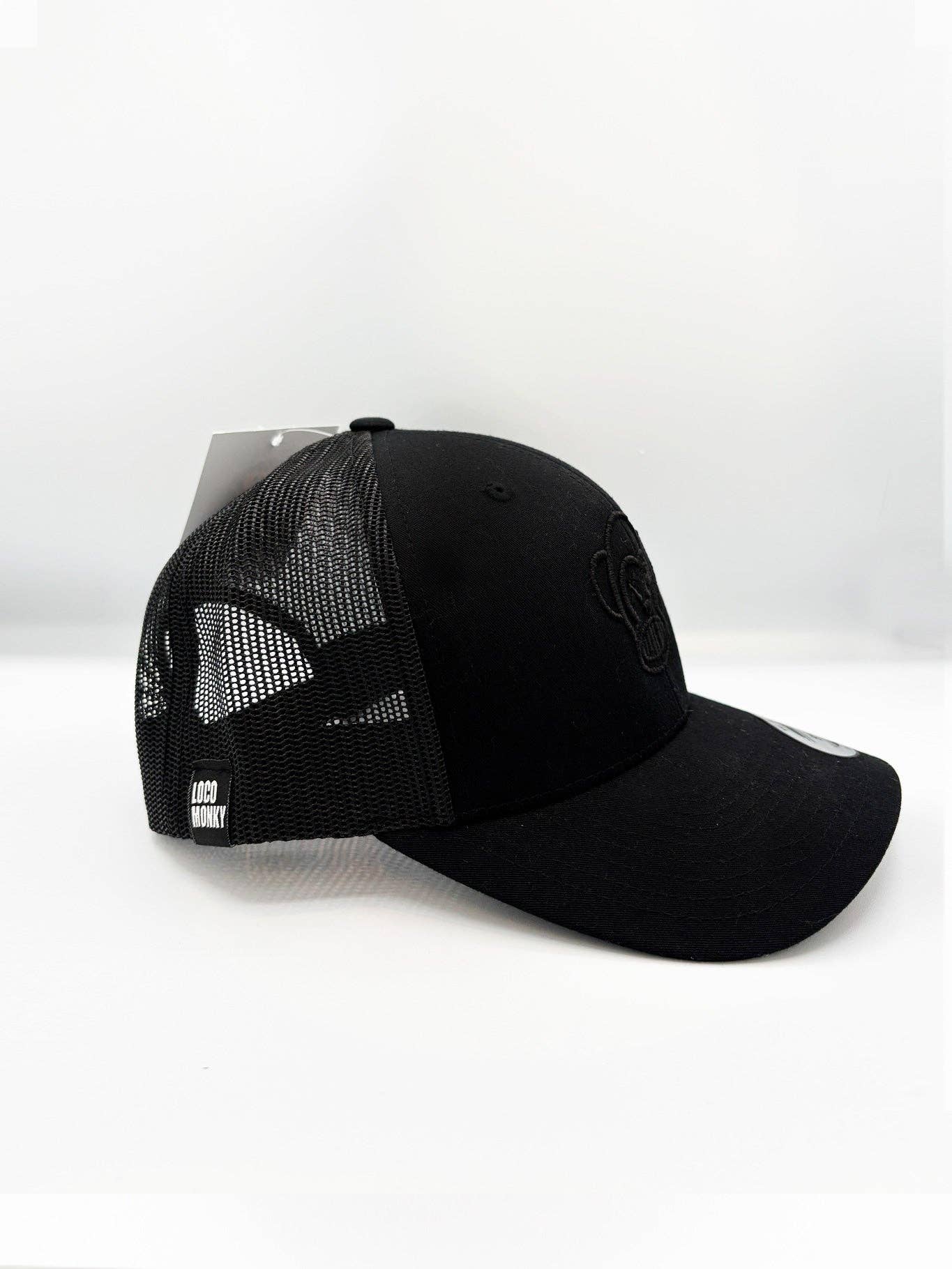 Cappellino trucker Puro Loco ricamato nero