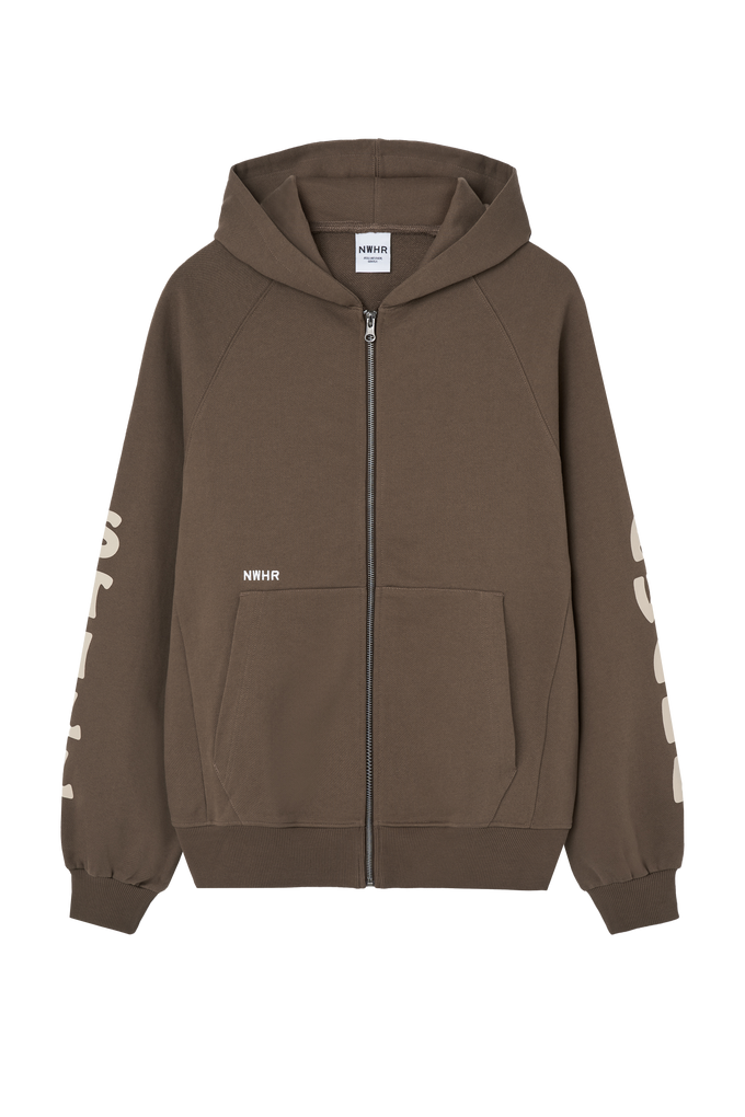 Felpa con zip Tao in cotone biologico
