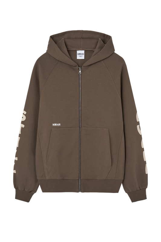 Felpa con zip Tao in cotone biologico