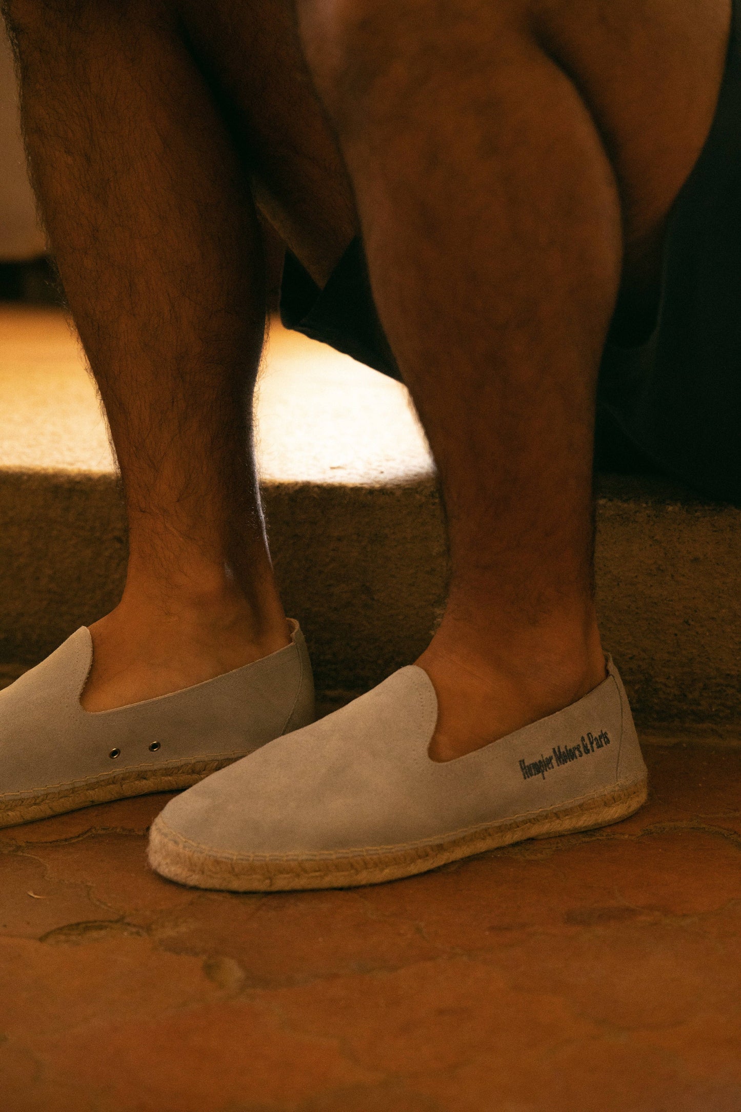 Espadrillas Sawing in suede con suola in juta