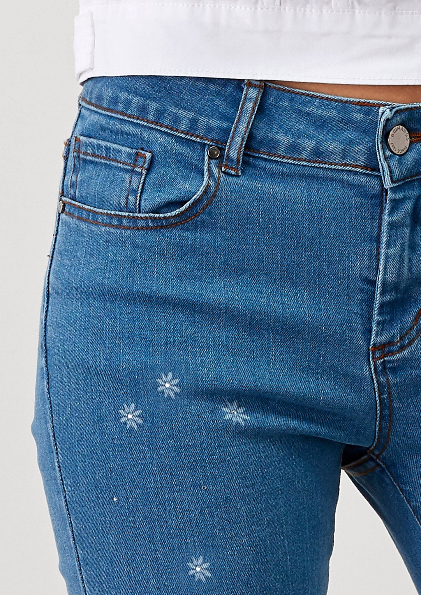 Jeans skinny Banga con strass