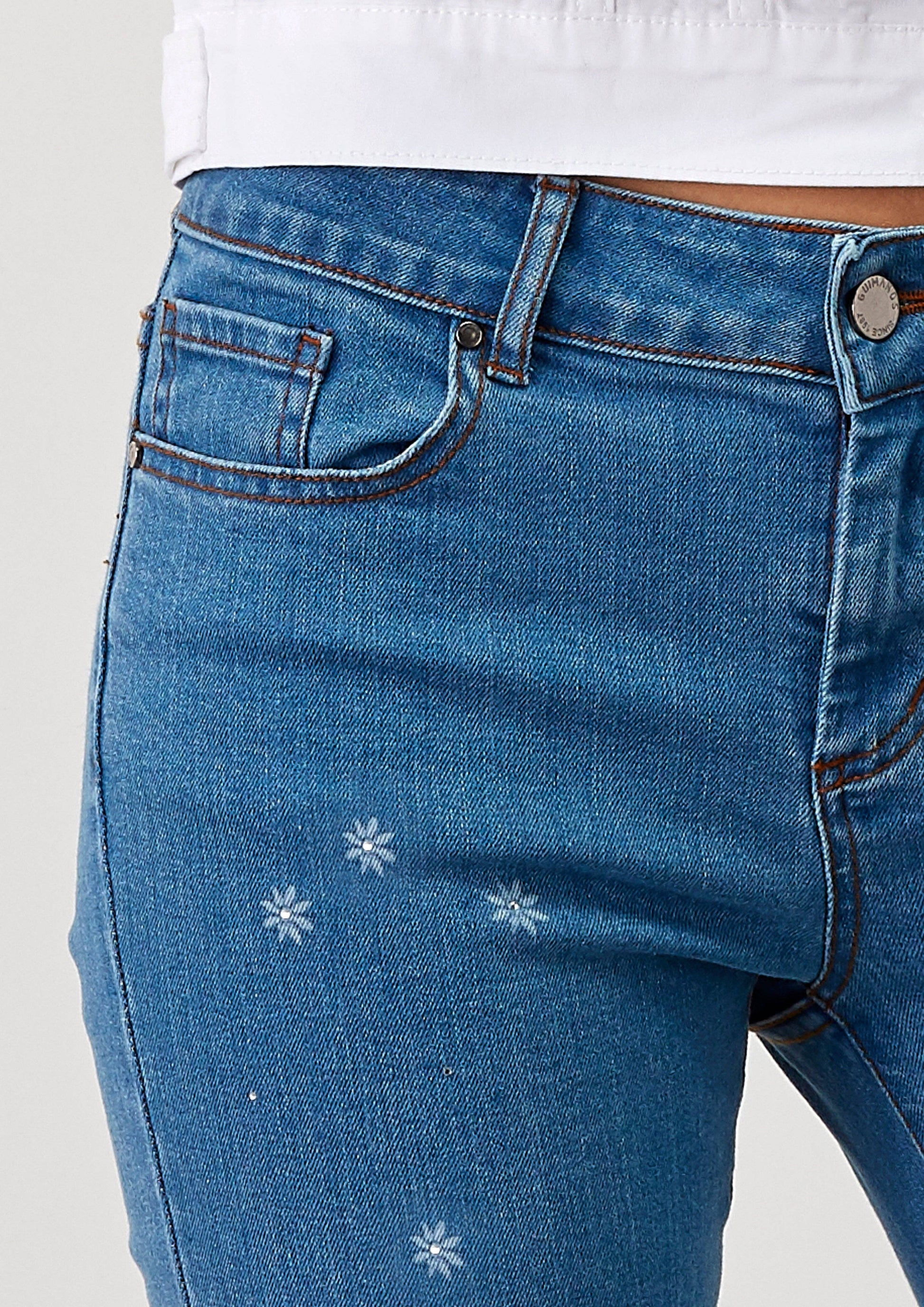 Jeans skinny Banga con strass