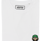 T-shirt bianca unisex con ricamo pixel