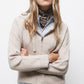 Giacca in maglia con cappuccio e zip