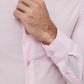 Camicia slim fit rosa da uomo