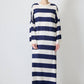 Abito in maglia a righe maxi