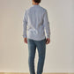 Camicia a righe in garza di cotone Hampton Granier