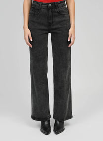 Jeans Party grigio a vita alta