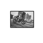 Stampa artistica Dirty Wheelie in bianco e nero