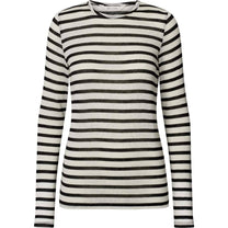 Maglia sailor Thyra a righe in misto lana écru
