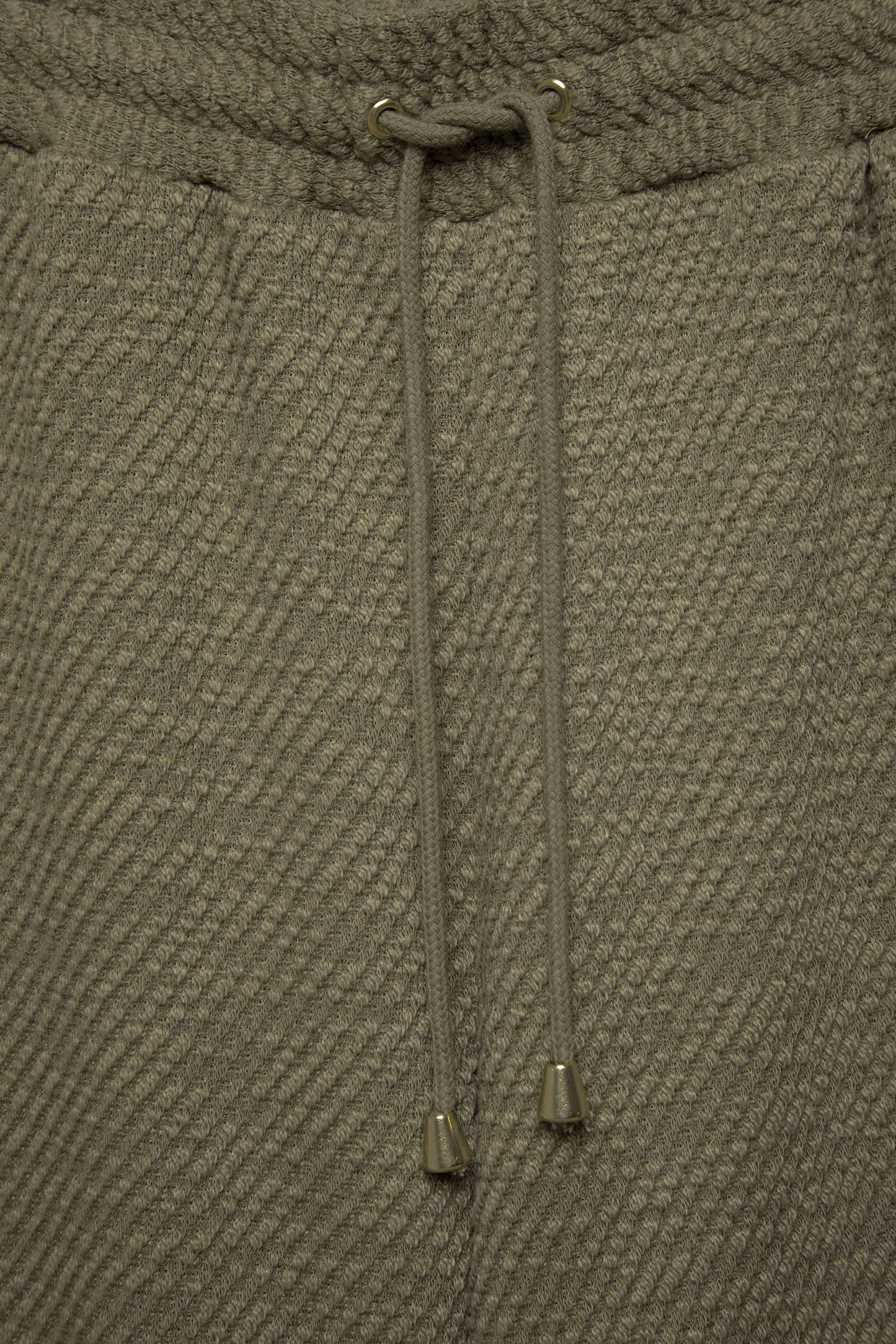 Pantaloni ampi in tessuto testurizzato con coulisse
