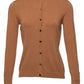 Cardigan girocollo in viscosa con bottoni
